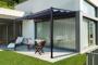 Pergola adossée NOOSA 4x3m Toile gris anthracite
