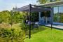 Pergola autoportée NOOSA 4x3m Toile gris clair