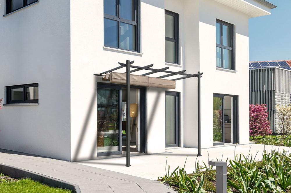 Lean-to pergola MIRA 300L300 Beige