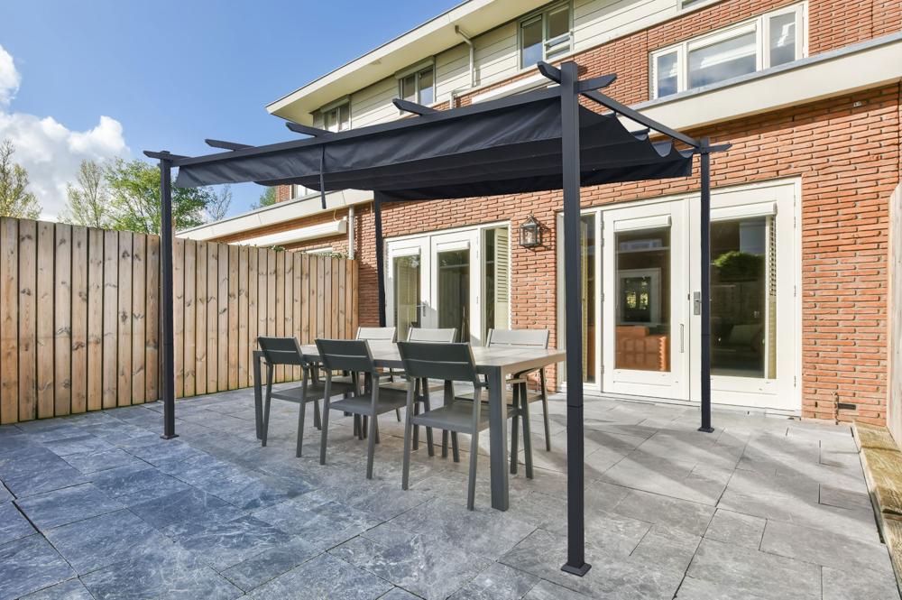 Pergola MIRA 4x3m Toile gris anthracite
