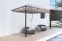 Pergola bioclimatica inclinata BAHIA 4x3m Bej Canvas