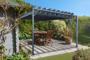 Pergola bioclimatique BAHIA 4x3m Toile gris anthracite