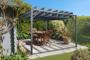 Pergola bioclimatique BAHIA 3x3m Toile gris anthracite
