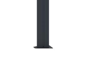 Kiosque de jardin GRACE 3,5x3,5m aluminium gris anthracite 8