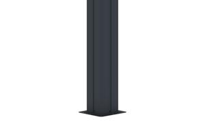 Kiosque de jardin GRACE 4x3m aluminium gris anthracite 7