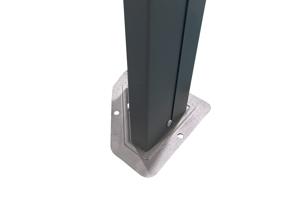 Kiosque de jardin GRACE 4x3m aluminium gris anthracite 9