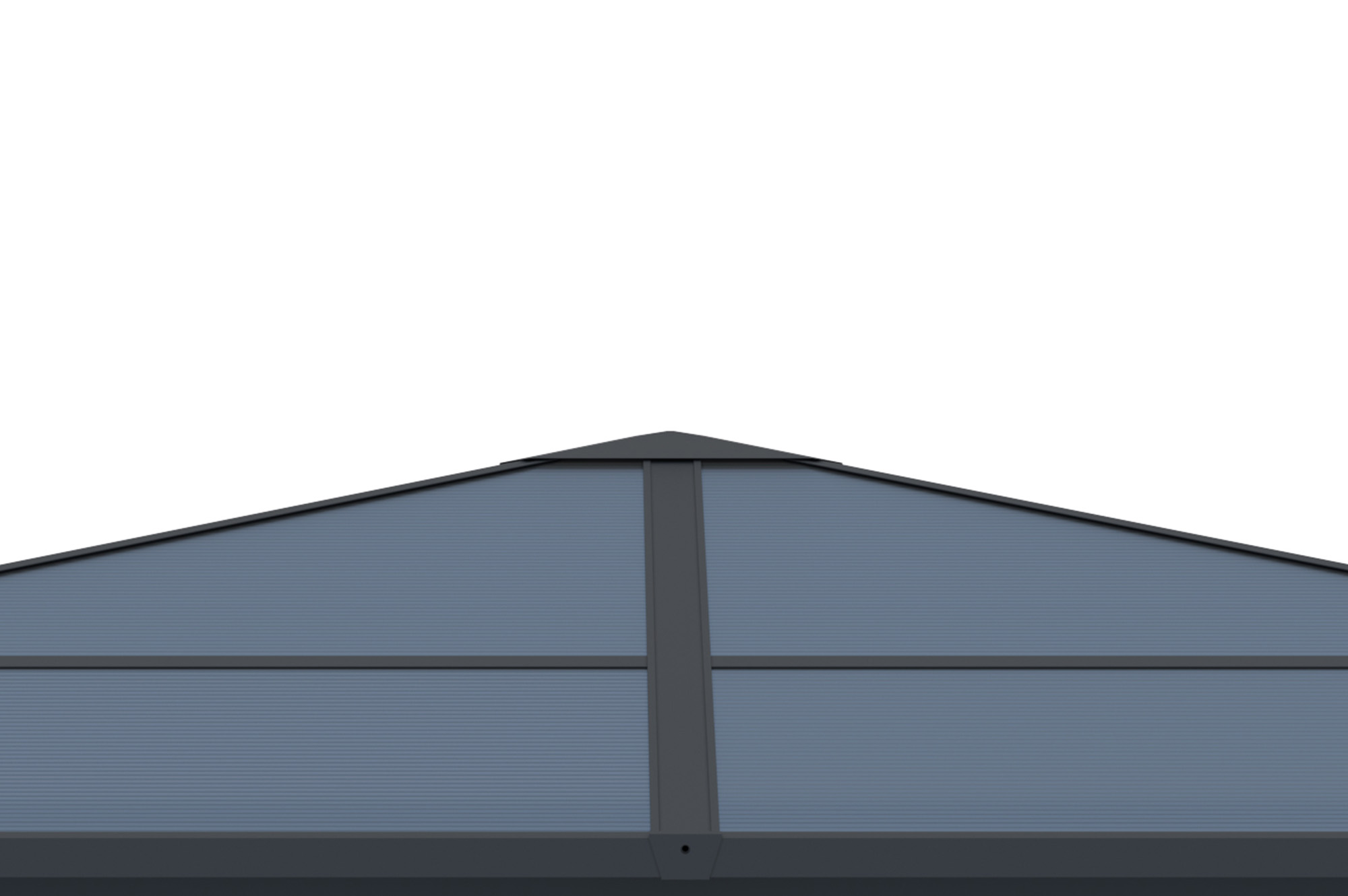Kiosque de jardin GRACE 4x3m aluminium gris anthracite 6