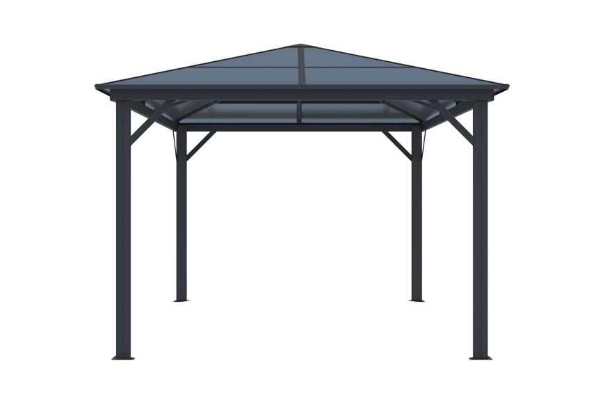Arche - Pavillon de jardin en métal Ø 2 m SUN - Kiosque avec bancs - D41050  - Plein Air - Camping