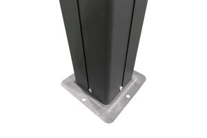 Kiosque de jardin GRACE 4x3m aluminium gris anthracite 8