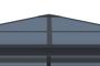 Namiot Pawilon ogrodowy aluminiowy GRACE 400S300 Szary antracyt