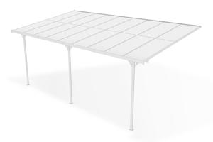 Fali Autóbeálló / Pergola 16,5m² KLEO 5,5x3m Alumínium Fehér 4