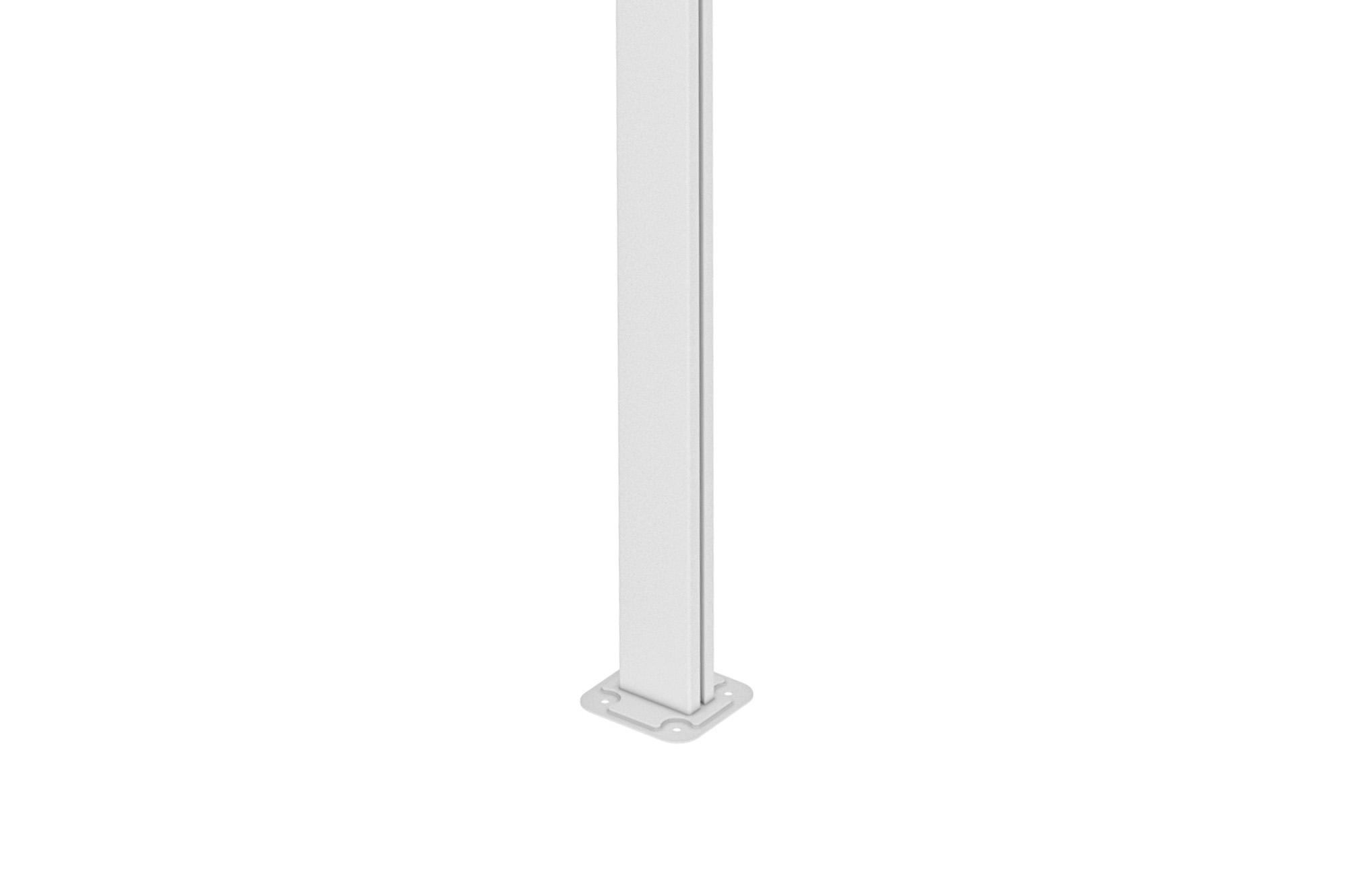 Fali Autóbeálló / Pergola 16,5m² KLEO 5,5x3m Alumínium Fehér 7