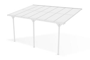 Fali Autóbeálló / Pergola 15m² KLEO 5x3m Alumínium Fehér 4