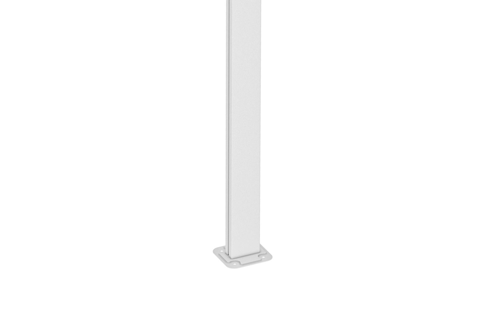 Fali Autóbeálló / Pergola 15m² KLEO 5x3m Alumínium Fehér 7