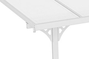 Carport / Pérgola Adosada 13,5m² KLEO 4,5x3m Aluminio Blanco 5