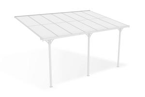 Carport / Pérgola Adosada 13,5m² KLEO 4,5x3m Aluminio Blanco 2