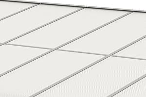 Carport / Pérgola Adosada 13,5m² KLEO 4,5x3m Aluminio Blanco 6