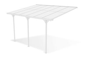 Anlehn-Carport / Pergola 12m² KLEO 4x3m Aluminium Weiß 4