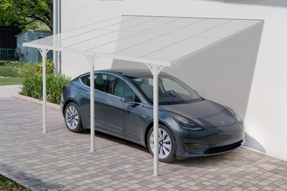 Toit terrasse/Carport 12m² KLEO 4x3m aluminium blanc