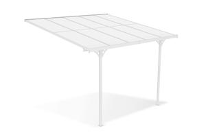 Fali Autóbeálló / Pergola 9m² KLEO 3x3m Alumínium Fehér 2