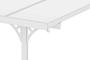 Toit terrasse/Carport 9m² KLEO 3x3m aluminium blanc