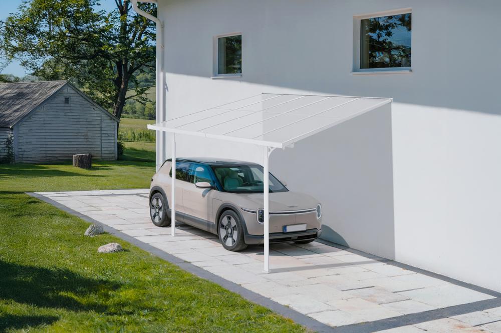 Toit terrasse/Carport 9m² KLEO 3x3m aluminium blanc