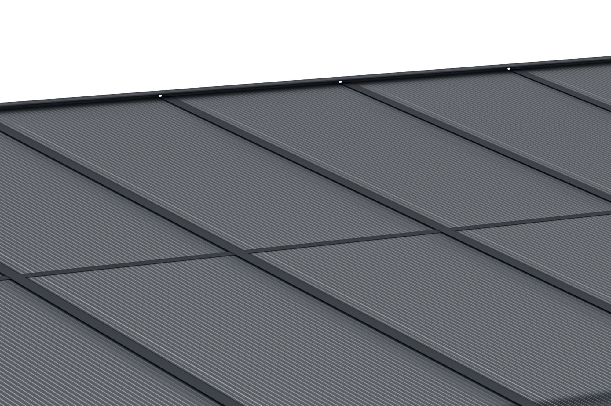 Fali Autóbeálló / Pergola 15m² KLEO 5x3m Alumínium Szürke 5