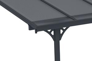 Fali Autóbeálló / Pergola 15m² KLEO 5x3m Alumínium Szürke 6