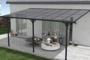 Toit terrasse/Carport 15m² KLEO 5x3m aluminium gris