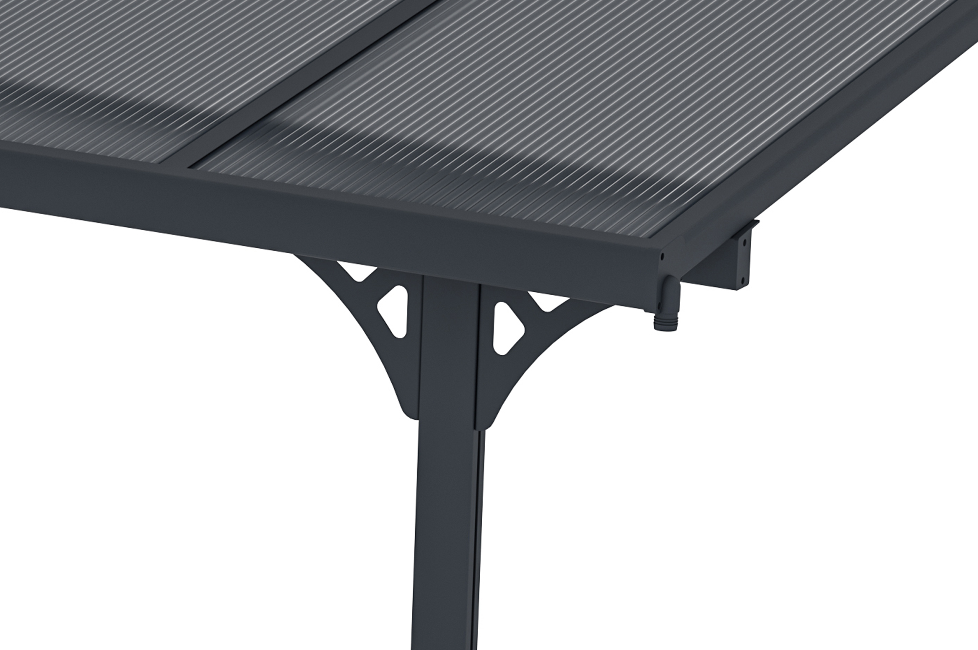 Fali Autóbeálló / Pergola 13,5m² KLEO 4,5x3m Alumínium Szürke 6