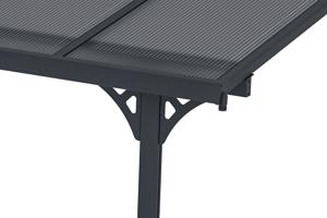 Fali Autóbeálló / Pergola 13,5m² KLEO 4,5x3m Alumínium Szürke 6