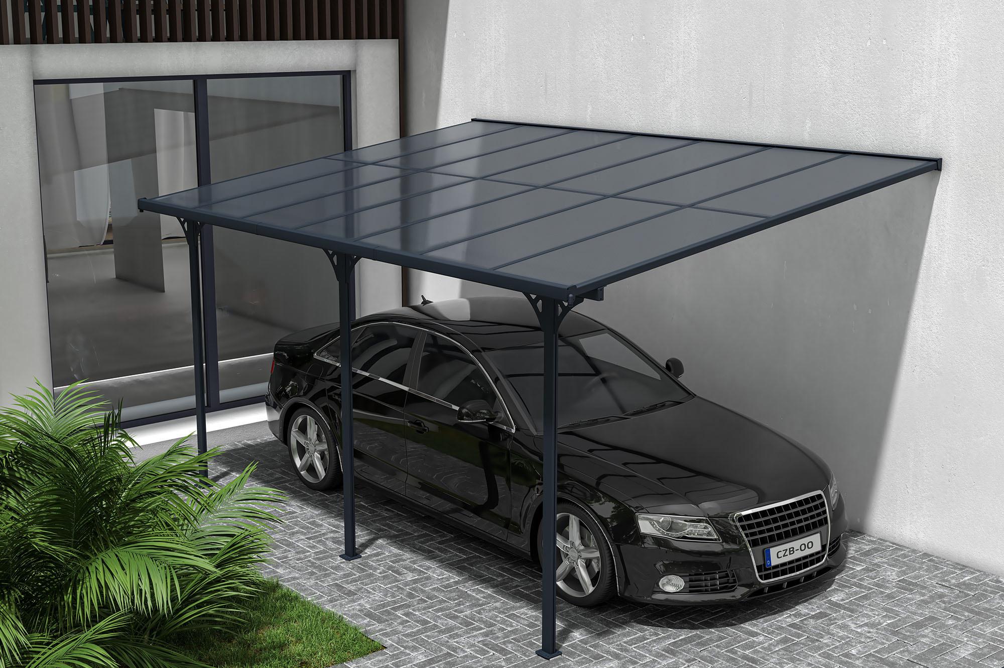 Fali Autóbeálló / Pergola 13,5m² KLEO 4,5x3m Alumínium Szürke 9