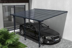 Fali Autóbeálló / Pergola 13,5m² KLEO 4,5x3m Alumínium Szürke 9