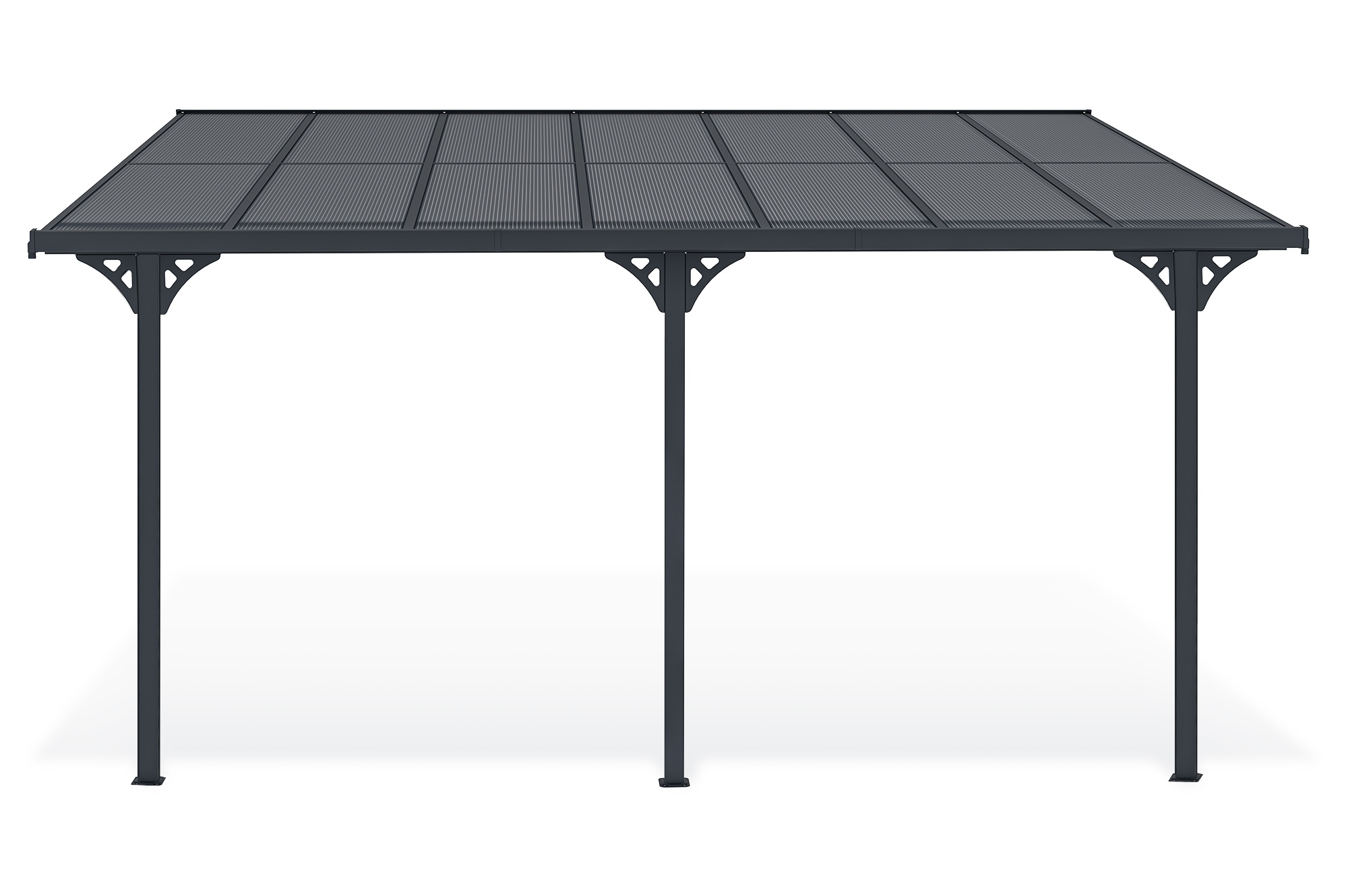 Fali Autóbeálló / Pergola 13,5m² KLEO 4,5x3m Alumínium Szürke 3
