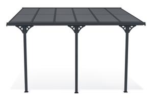 Fali Autóbeálló / Pergola 12m² KLEO 4x3m Alumínium Szürke 3