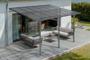 Toit terrasse/Carport 12m² KLEO 4x3m aluminium gris