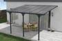 Toit terrasse/Carport 12m² KLEO 4x3m aluminium gris