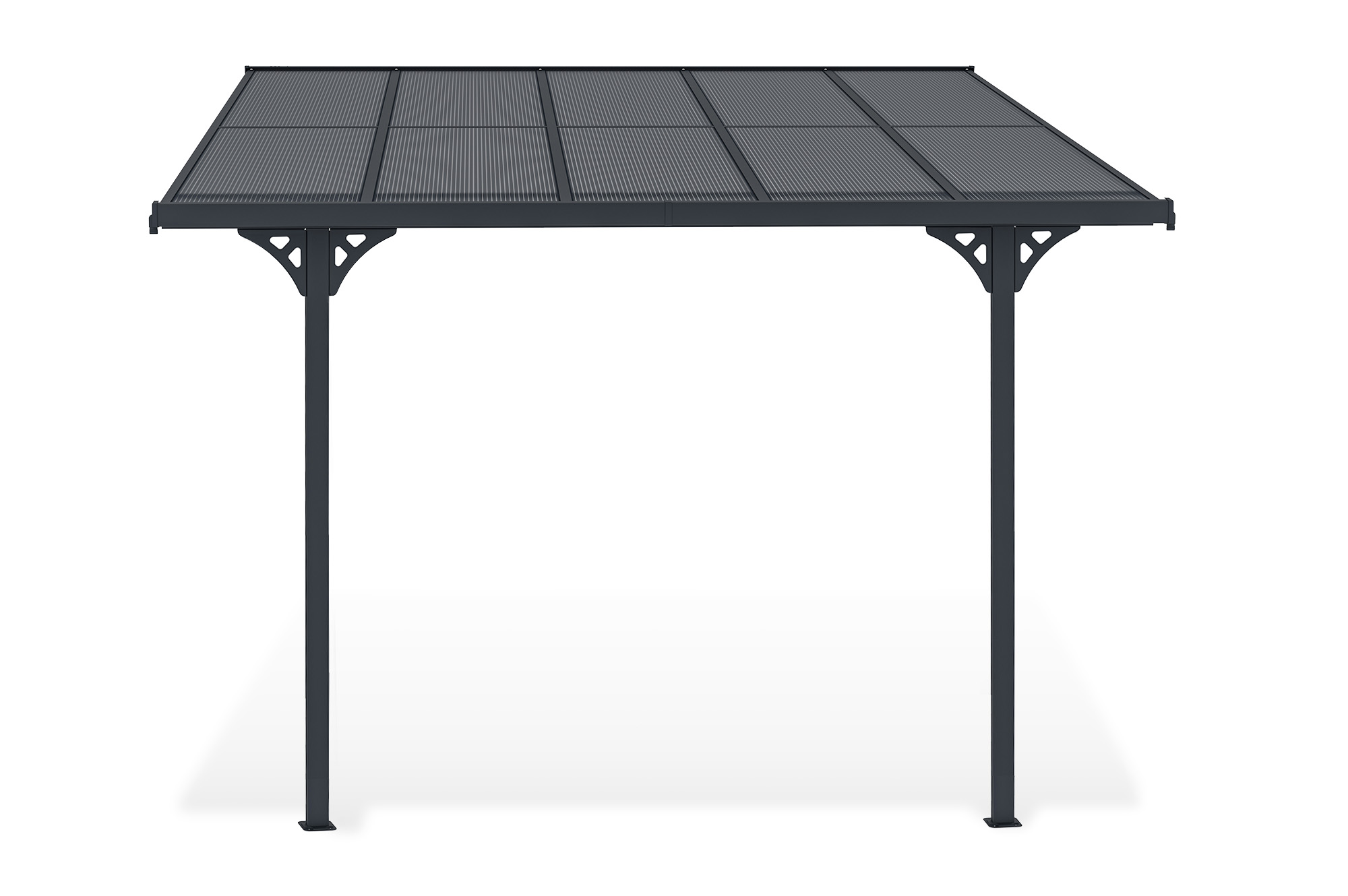 Fali Autóbeálló / Pergola 9m² KLEO 3x3m Alumínium Szürke 3