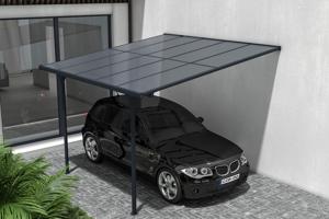 Fali Autóbeálló / Pergola 9m² KLEO 3x3m Alumínium Szürke 9