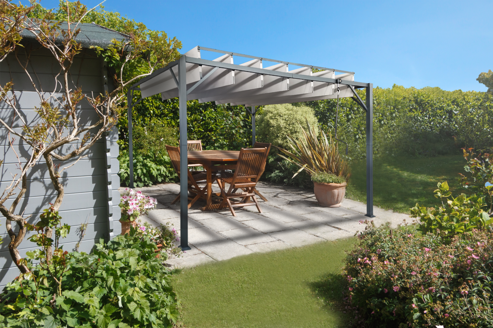 Pergola bioclimatique BAHIA 3x3m Toile beige
