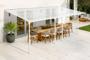 Roof terrace/Carport 18m² KLEO 6x3m white aluminium