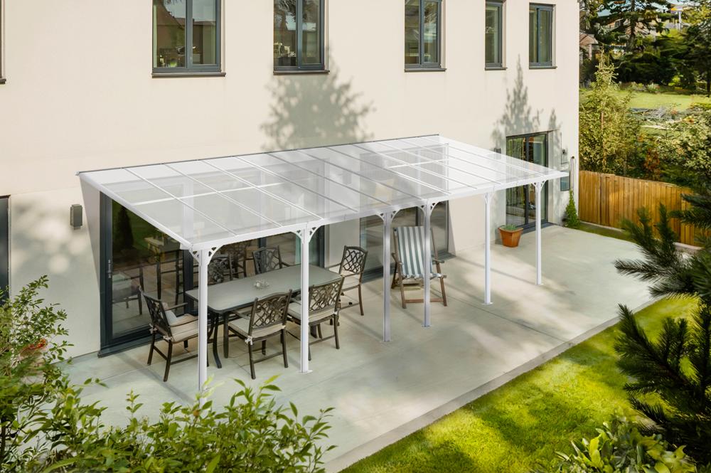 Πέργκολα/Carport 24m² KLEO 800L300 Λευκό αλουμίνιο