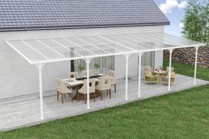 Fali Autóbeálló / Pergola 27m² KLEO 9x3m Alumínium Fehér 5