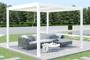 Pergola Bioclimatique SANTA 3x3m aluminium blanc