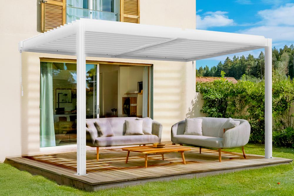 Pergola bioklimatyczna SANTA 4x3m biała aluminiowa