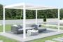 Pergola Bioclimatique autoportée SANTA 4x3m aluminium blanc