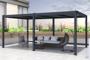 Pergola Bioclimatique autoportée SANTA 5x3m aluminium gris