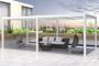Bioclimatic Pergola SANTA 6x3m fehér alumínium