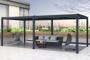 Pergola Bioclimatique autoportée SANTA 6x3m aluminium gris