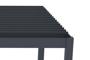 Louvered pergola SANTA 3x2,5m grey aluminium
